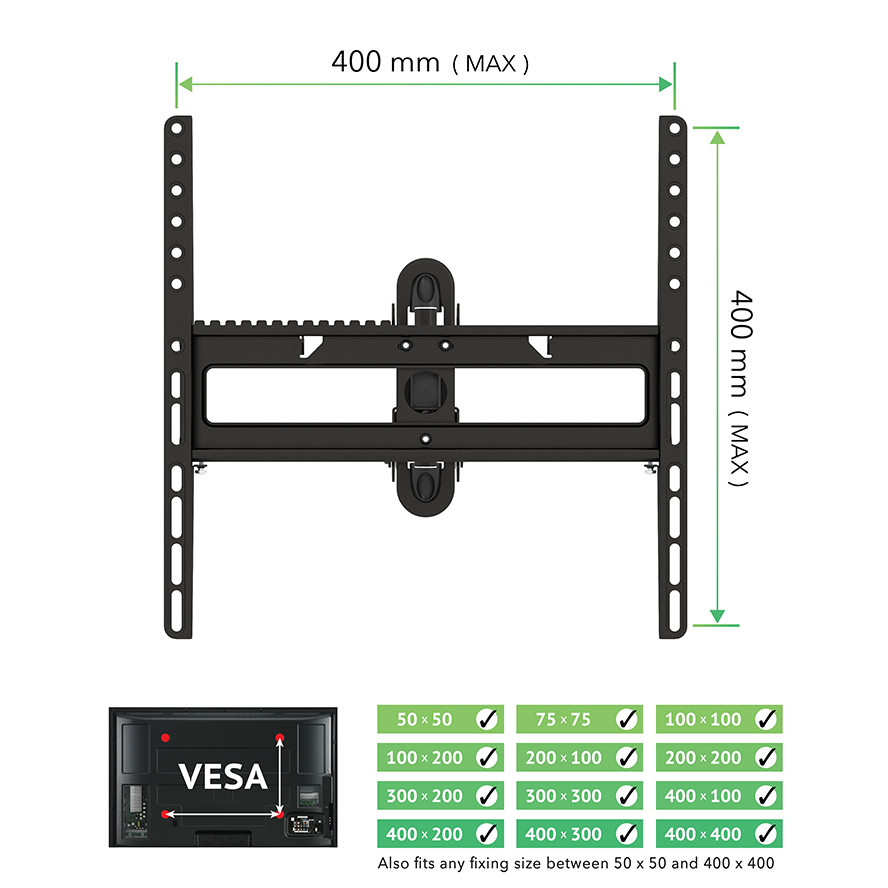 ACL444 AVF Premier Multi Position TV Wall Mount AVF Group UK Europe