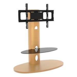 FSL93CHEXO: Affinity Premium - Chepstow Oval Pedestal TV Stand (Oak)