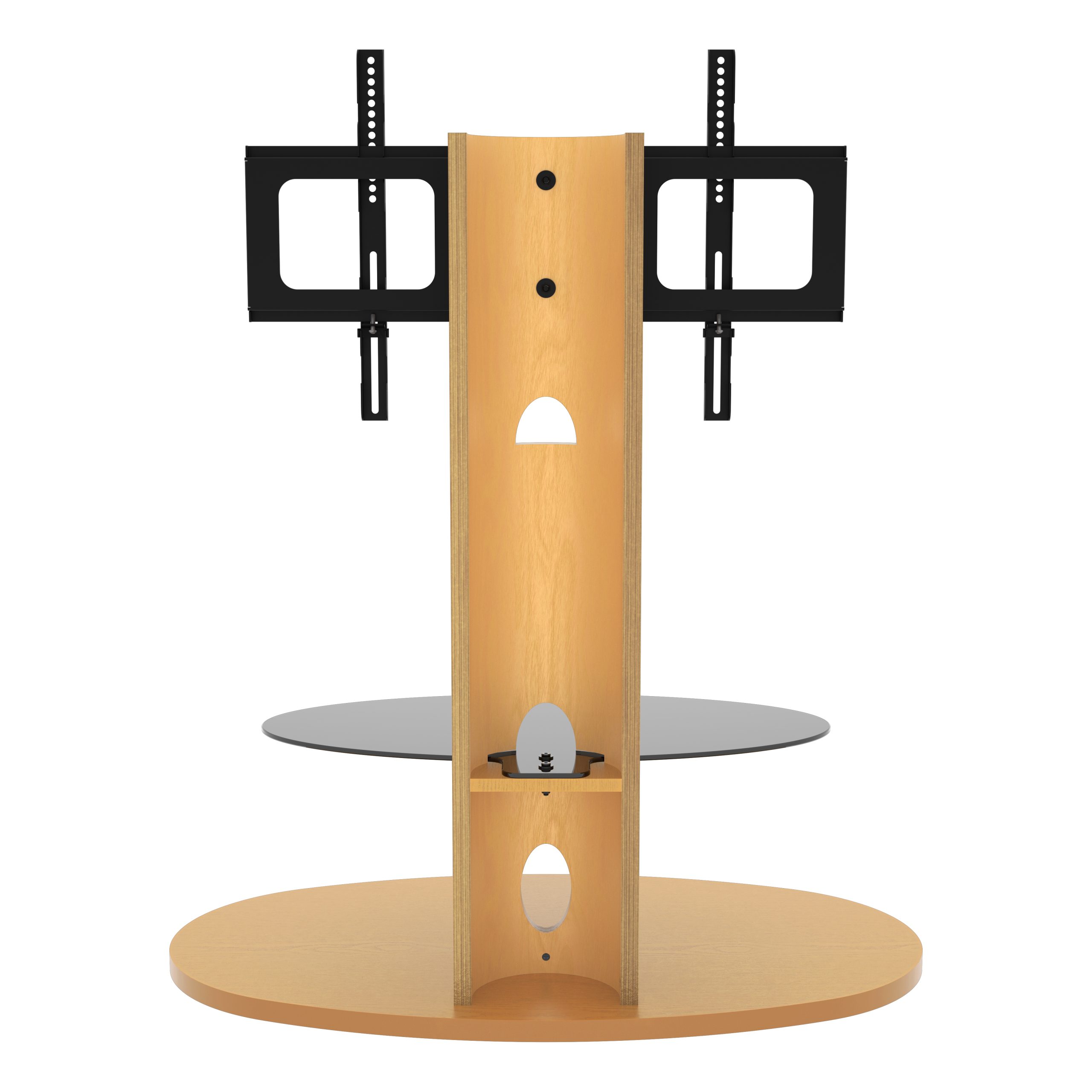 トップス Pedestal FSL93CHEXW: Affinity Premium - Chepstow Oval Pedestal TV Stand