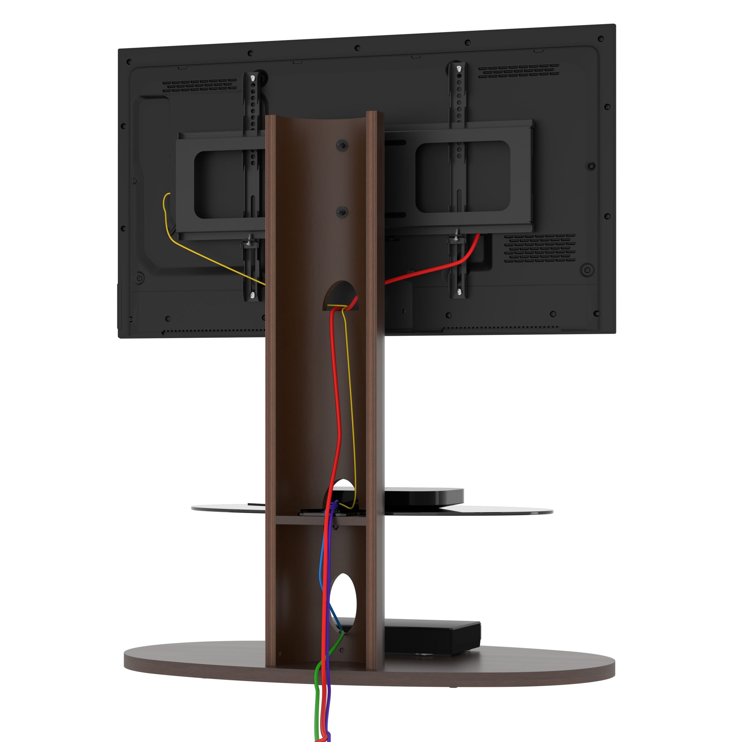FSL93CHEXW: Affinity Premium - Chepstow Oval Pedestal TV Stand