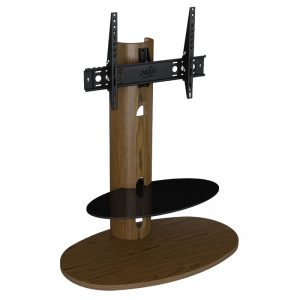 FSL93CHEXW: Affinity Premium – Chepstow Oval Pedestal TV Stand (Walnut)