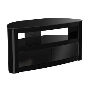 FS10BURXB: Affinity Premium – Burghley Curved TV Stand (Gloss Black)