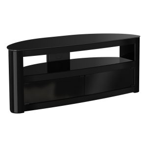 FS125BURXB: Affinity Premium – Burghley Curved TV Stand (Gloss Black)