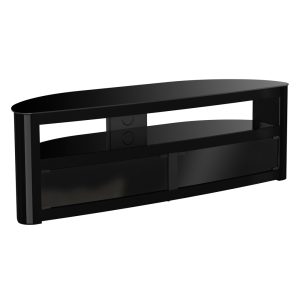 FS15BURXB: Affinity Premium – Burghley Curved TV Stand (Gloss Black)