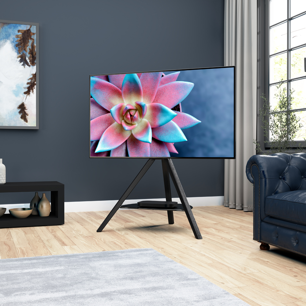 FSL1000HOXBB Hoxton Tripod TV Stand in Black AVF Premium