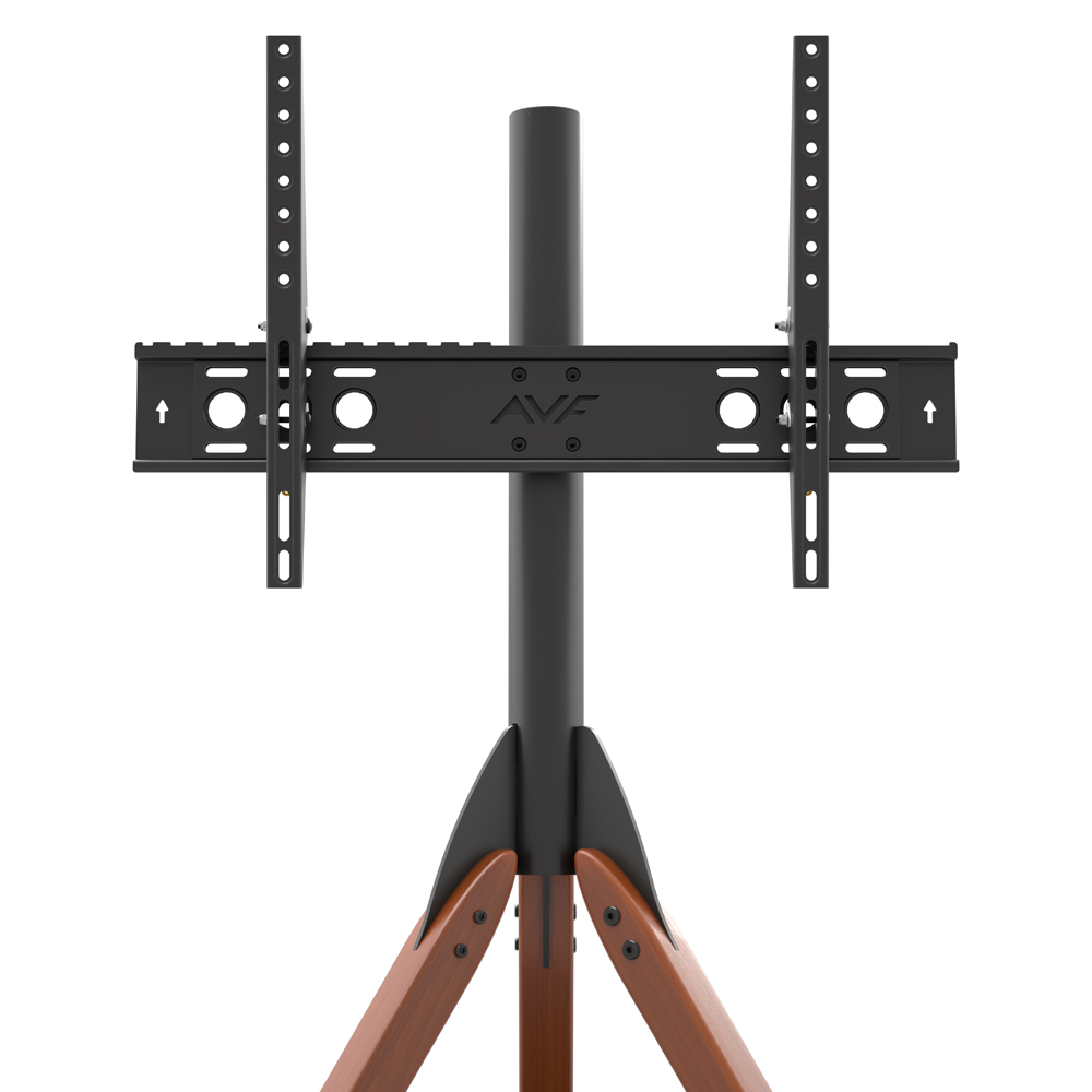 FSL1000HOXDWB: Hoxton Tripod TV Stand in Dark Wood / Black - AVF