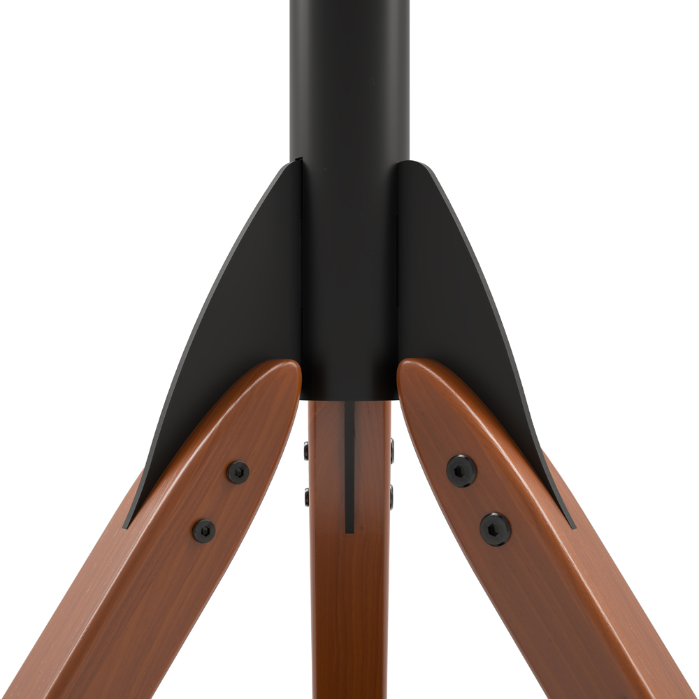 FSL1000HOXDWB: Hoxton Tripod TV Stand in Dark Wood / Black - AVF