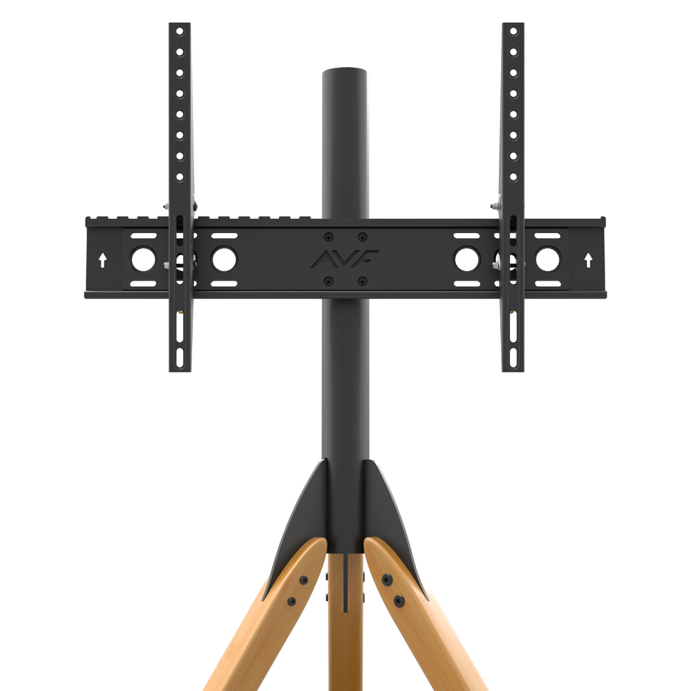 FSL1000HOXLWB: Hoxton Tripod TV Stand in Light Wood / Black - AVF