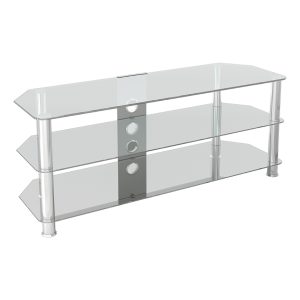SDC1250CMCC: Classic – Corner Glass TV Stand with Cable Management