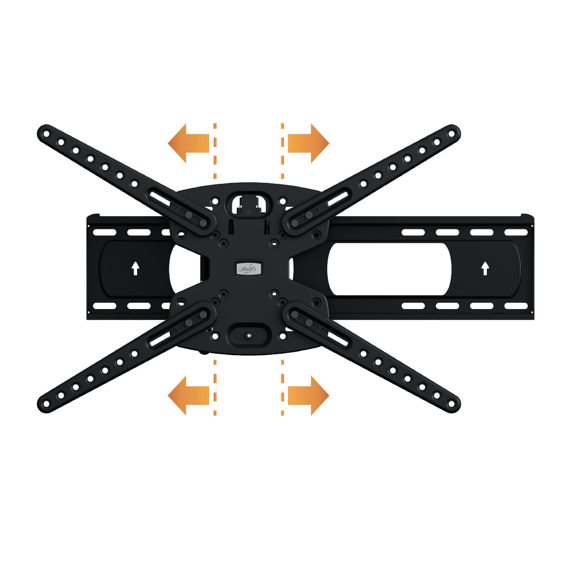 Support Mural TV Inclinable Et Pivotant Pour 23 à 50 Pouces - Compatible VESA Jusqu'à 200x200, Max 30 Kg