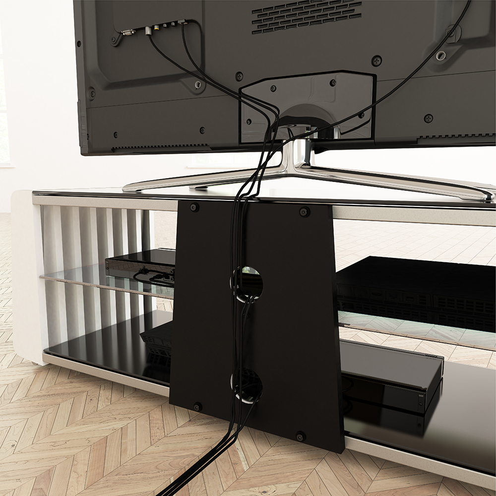 Tv stand with cable management discount