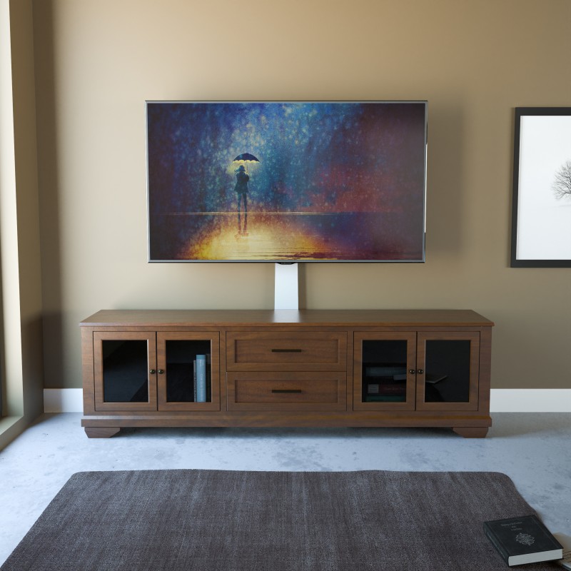 FL601LTW Against the wall Standing TV Mount White AVF Group UK