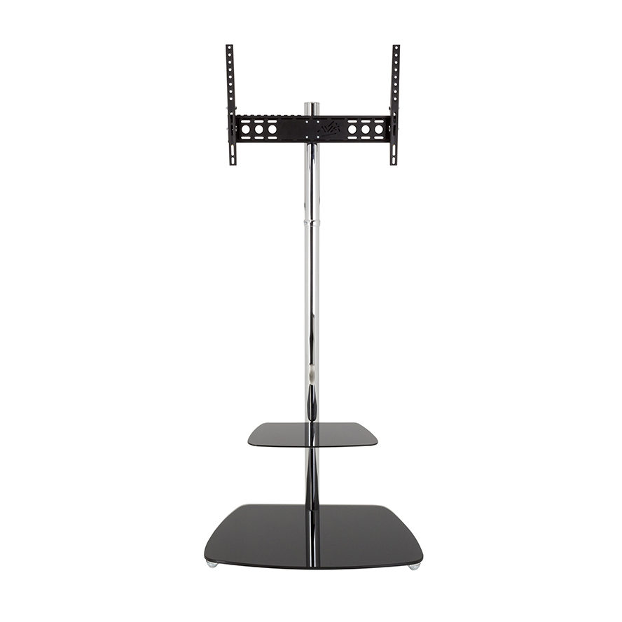 FSLT800ISBB Iseo Corner Tall Pedestal TV Stand with castors AVF Group UK