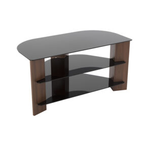 AR-FS900VARWB: 90cm Corner TV Stand (Walnut)