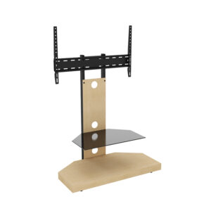 AR-FSL800WPO: 80cm Wood Print Corner Pedestal TV Stand (Oak)