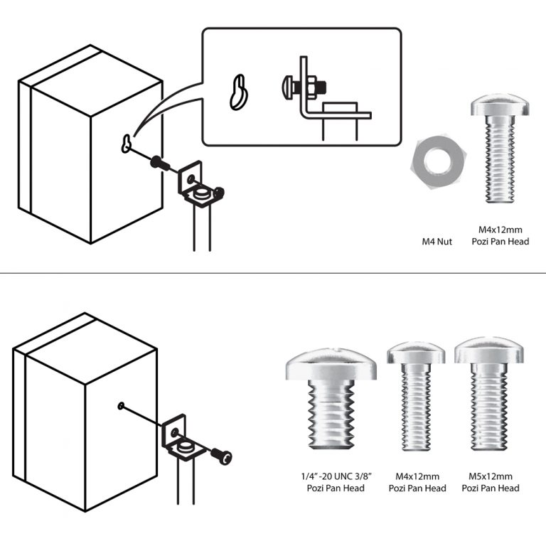 EAK85B Surround Sound Speaker Floor Stand Pair (Black Glass) AVF