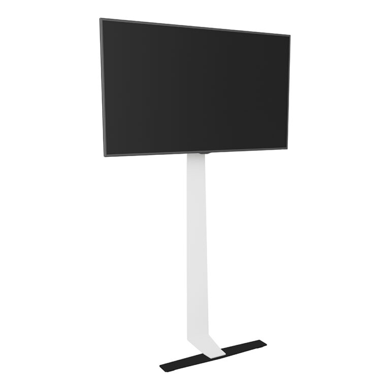 FL601LT Against the Wall Standing TV Mount (White & Black) AVF Group