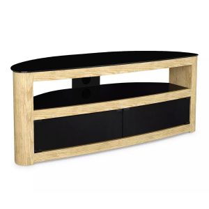 FS125BURXOW: Affinity Burghley Plus 1.25m Curved TV Stand (Whitewashed Oak)