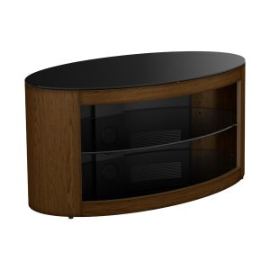 FS800BUCW: Affinity Buckingham 80cm Oval TV Stand (Walnut)