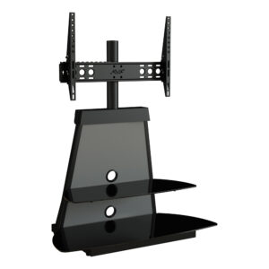 FSL900SHOBG: Shore 90cm TV Stand with Mount (Black/Grey)