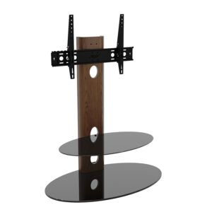 FSL910SANW: Affinity Sandringham 91cm Oval Pedestal TV Stand (Walnut)