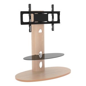 FSL930CHEOW: Affinity Chepstow 93cm Oval Pedestal TV Stand (Whitewashed Oak)