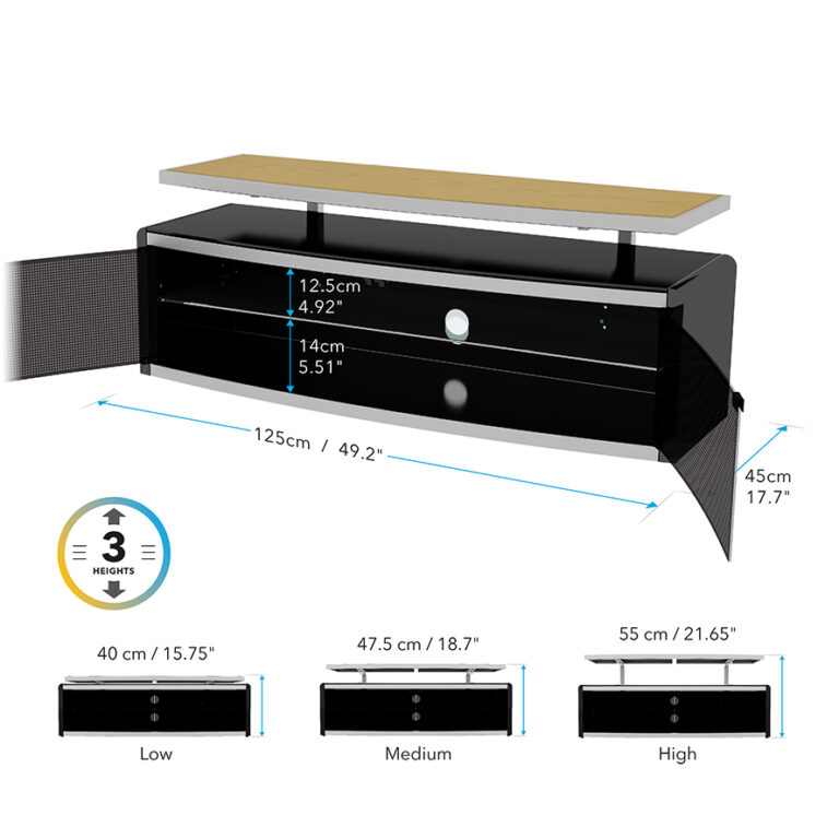 STG1250A: Options Stage TV Stand 1250 - AVF Group UK