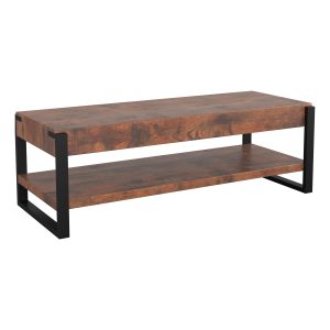 FS1200RIDDW: Ridgewood 1.2m TV Stand (Rustic Dark Wood)