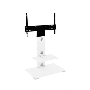 AR-FSL700LESWW: 70cm Pedestal TV Stand (White)