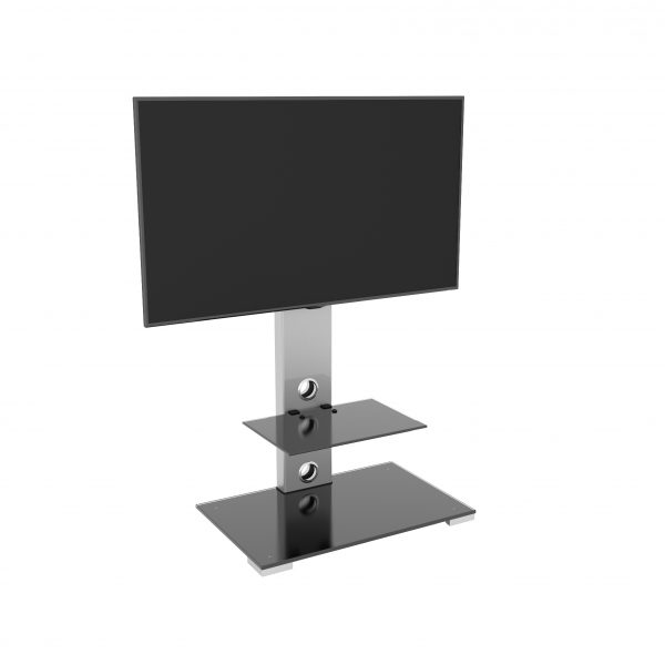 BLACK GLASS PEDESTAL TV Stand for 26 32 37 40 42 43 50 55” Plasma LCD LED  3D TV EUR 31,61 - PicClick FR