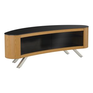 FS1500BAYO: Affinity Bay 1.5m Curved TV Stand (Oak)