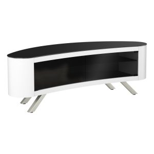 FS15BAYXGW: Affinity Bay Plus 1.5m Curved TV Stand (Gloss White)