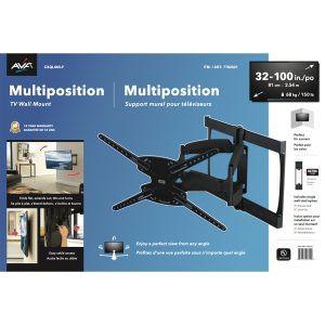CXQL665-F: Multiposition TV Wall Mount / Multiposition Support mural pour téléviseurs (ITM./ART.7782021)