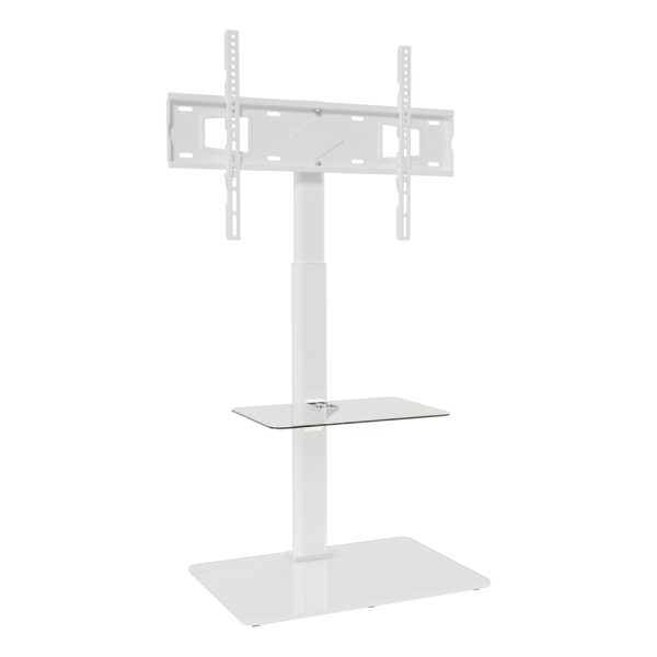 FSL550LFWC: AVF Loft All-in-One Column TV Stand (White & Clear