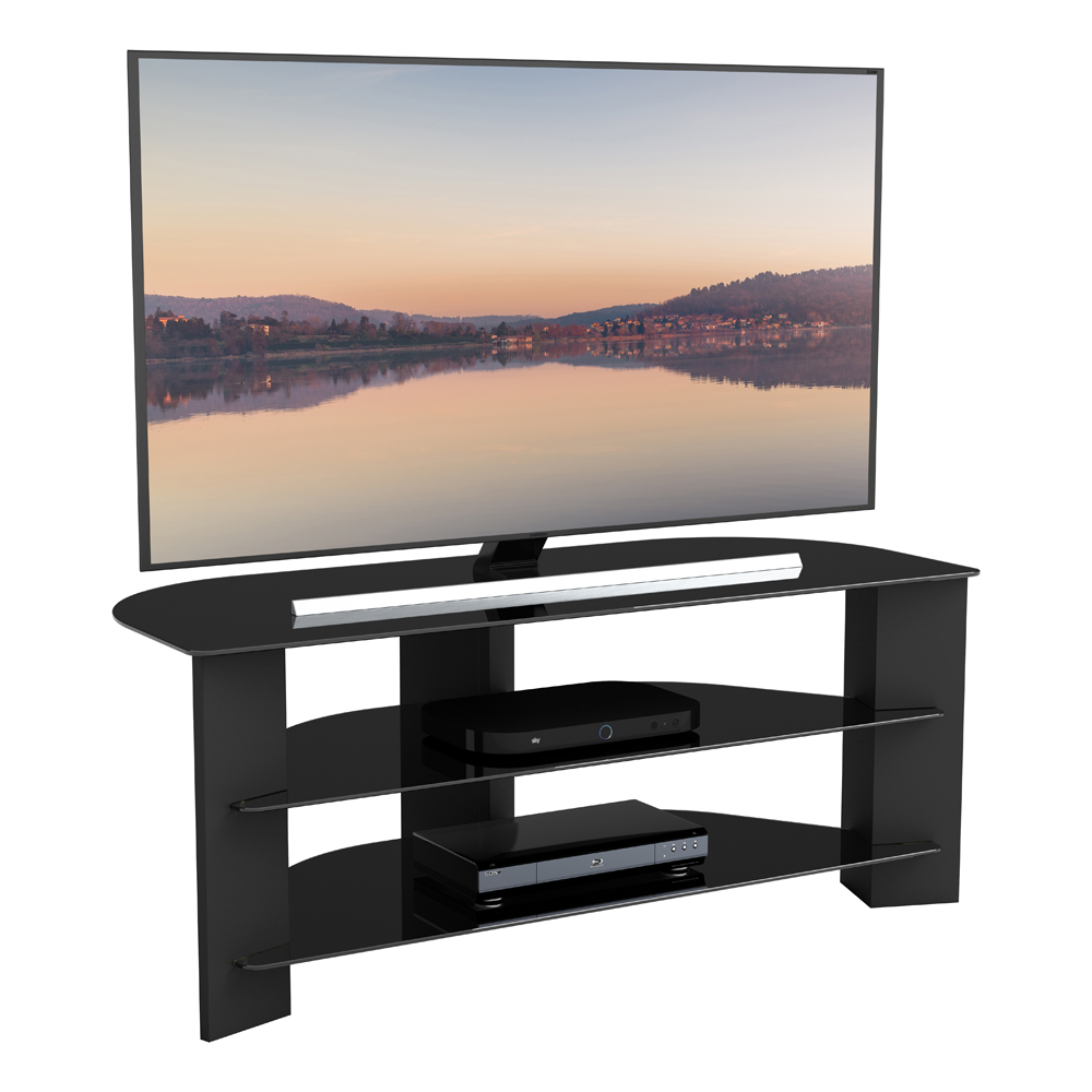 Black corner tv unit deals for 55 inch tv