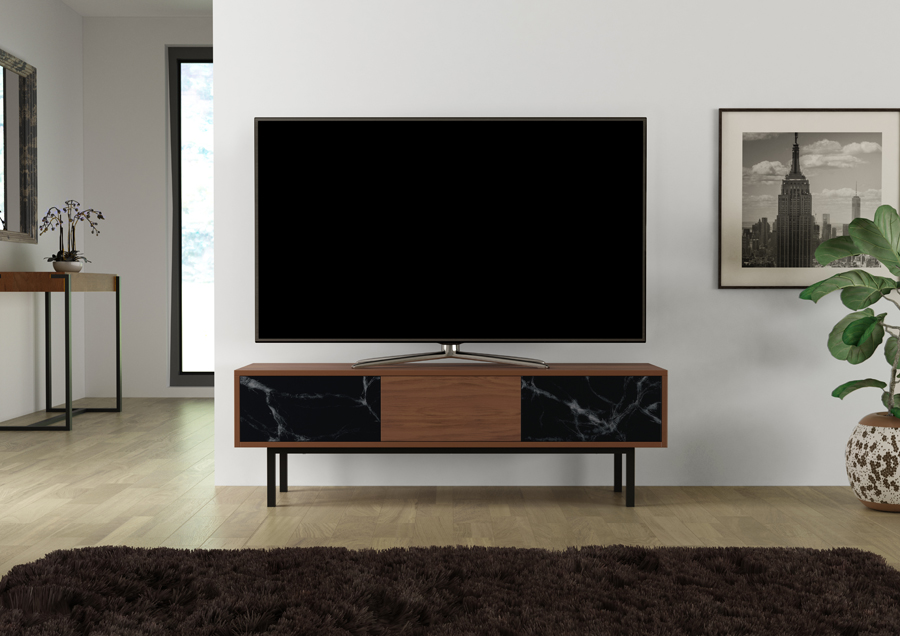 Aspen Oak and Marble Effect 150cm Wide TV Unit