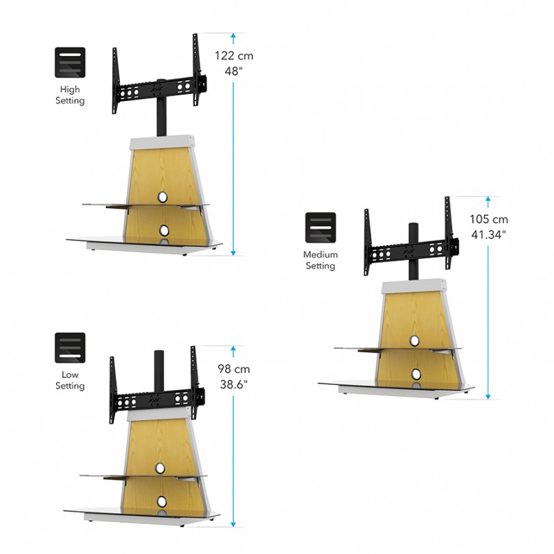 AVF Group 35 Corner Pedestal TV Stand SDCL900-A B&H Photo Video