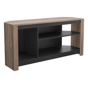 CAG120GO-A: Calibre Alto 47in Gaming TV Stand with Vertical Storage (Rustic Sawn Oak)