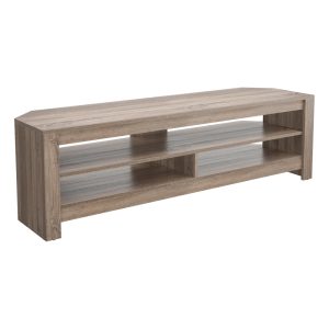 CAS140GO-A: Calibre Sound 55in TV Stand with Sliding Shelf (Rustic Sawn Oak)